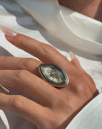 BETSY, I LONG FOR YOU NOW AS I DID THEN // c1785 GEORGIAN SEPIA MOURNING RING