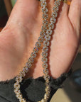 A DAISY CHAIN LIKE I DREAMED OF AS A GIRL // 11.50ct 18K GOLD AND DIAMOND TENNIS NECKLACE