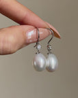 I WATCH THE PEARLS AT YOUR EARS AND IMAGINE HOLDING THE HEAT OF THEM TO MY LIPS // ESTATE PEARL AND DIAMOND EARRINGS