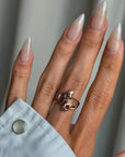 I SHED MY SKINS IN THE TIME BETWEEN JULY AND SEPTEMBER // VICTORIAN DOUBLE SNAKE RING