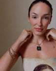 I CRACKED OPEN YOUR CHEST TO FIND YOUR BLEEDING HEART BUT FOUND A TREASURE OF THE MOST BRILLIANTLY GLOWING GEMS INSTEAD // 3.26CT EMERALD AND EBONY WOOD PENDANT