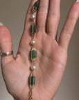 OF WEAVING REEDS BY THE OCEAN // VINTAGE ENAMEL AND PEARL BRACELET