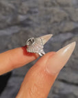 I JUMPED WITH NOTHING BUT THE DEEP KNOWING THAT I WOULD FLY // EXQUISITE ART DECO 'FEATHERED' DIAMOND RING