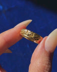 KISS ME UNDERNEATH THE GENTLE ROCKING OF THE SEA // CARRERA Y CARRERA LOVERS KISS RING SZ 8