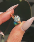 OF THE FIRST RAYS OF DAYLIGHT BREAKING ACROSS THE HORIZON // 1.96ct OLD EURO ENGAGEMENT RING