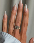 ES FOREVER // VINTAGE INITIAL SIGNET RING