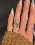 YOU ARE A LIGHT, AN ETERNAL GLOWING EMBER // 10.03ct OLD CUSHION DIAMOND ENGAGEMENT RING