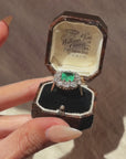 THERE WAS NEVER A SHADOW OF A DOUBT HOW POWERFUL I FELT IN THAT MOMENT // VICTORIAN EMERALD CLUSTER RING