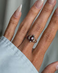 THEY WAITED ON THE BRIDGE FOR THE TIME WHEN THE BATS WOULD COME // VICTORIAN GARNET AND PEARL RING