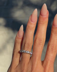 COME TO ME WHEN YOU NEED TO FEEL SOFT AND LOVELY // VINTAGE PEARL AND DIAMOND ETERNITY BAND