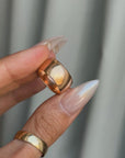 THE ROAD IS WIDE AND FULL WITH POSSIBILITIES // ANTIQUE ROSEY GOLD WIDE BAND