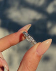 COME TO ME WHEN YOU NEED TO FEEL SOFT AND LOVELY // VINTAGE PEARL AND DIAMOND ETERNITY BAND