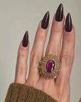 OF RIPE RED PRICKLY PEARS AND HOT DESERT SUN // 13.04ct RUBY STATEMENT RING
