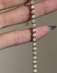 IN THE DEEP DESERT, THE SKY WAS ALIGHT WITH STARS // VINTAGE 5.50CT DIAMOND TENNIS BRACELET