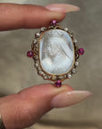 LONG LIVE THE QUEEN // VICTORIAN MOONSTONE CAMEO BROOCH