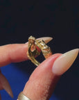 SING TO ME AND TAKE ME DOWN, DOWN, DOWN // FIGURAL MERMAID SIREN 18K GOLD RING