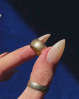 I AM REMINDED THAT THERE IS NO OBSTACLE SO GRAND THAT I CANNOT OVERCOME IT // VINTAGE WIDE GOLD BAND