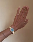OF CLEAR OPEN SKIES AND CALM BLUE WATERS // 1990'S VINTAGE HARD STONE DIAL ROLEX JADEITE