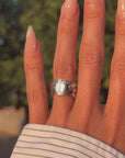 I HAVE A STRENGTH THAT IS MADE OF LINKS THAT CANNOT BREAK // CUBAN LINK ARTICULATED RING WITH EMERALD CUT DIAMOND // CUBAN LINK ENGAGEMENT RING