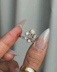 OF CROWNS MADE OF SEASHELLS AND WISHING EVERY ONE HELD A PEARL // BELLE ÈPOQUE PEARL TIARA RING