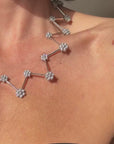 I'LL COVER YOU IN BLOSSOMS AND WATCH YOU BLOOM // DIAMOND DAISY TENNIS NECKLACE