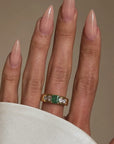 COME PLAY IN THE CLOVER HERE, WITH ME // VINTAGE EMERALD AND DIAMOND RING
