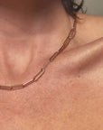 A CHAIN OF ROSES FOR YOU, MY LOVE // ROSE GOLD PAPERCLIP CHAIN