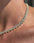 A DAISY CHAIN LIKE I DREAMED OF AS A GIRL // 11.50ct 18K GOLD AND DIAMOND TENNIS NECKLACE