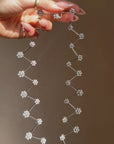 I'LL COVER YOU IN BLOSSOMS AND WATCH YOU BLOOM // DIAMOND DAISY TENNIS NECKLACE