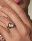 THERE'S JUST NOTHING LIKE YOU, YOU ARE PERFECT IN EVERY WAY // 3CT ANTIQUE PEAR SIGNET ENGAGEMENT RING
