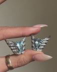 AND THEN IT DAWNED ON ME; I HAVE EVERYTHING I NEED TO BE SET FREE // VINTAGE AQUAMARINE AND DIAMOND CLIPS/EARRINGS