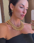 WORSHIP AT MY ALTER AND DRAPE ME IN ROPES OF GOLD // VINTAGE RALPH LAUREN 18K GOLD CHAIN COLLAR