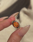 I HAVE THIS SMOLDERING DESIRE AND IT'S TIME I LET IT BURN  FREELY // MEXICAN FIRE OPAL AND DIAMOND SIGNET PINKY RING