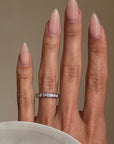 I LIKE MY STACKS STURDY AND SOLID // VINTAGE DIAMOND ETERNITY BAND