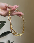 THE OLD ROPE SWING ROCKED TO THE OCEAN BREEZE AND ALL I COULD THINK ABOUT WAS HOW BLISSFULLY TIED UP I WAS INTO YOU // DAVID WEBB 1980’s VINTAGE COLLAR NECKLACE
