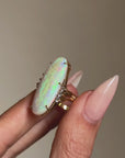 WHEN YOU LOOK AT ME I FEEL AS A PRISM MUST WHEN THE SUN SHINES THROUGH // VINTAGE OPAL RING