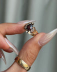 THEY WAITED ON THE BRIDGE FOR THE TIME WHEN THE BATS WOULD COME // VICTORIAN GARNET AND PEARL RING