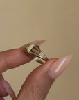 MEET ME ON THE MOUNTAIN TOP, DARLING // ART DECO DIAMOND SIGENT RING