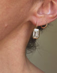 SISTERS NOT TWINS // 6.01ct EMERALD CUT DIAMOND DROP EARRINGS