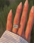 OF LAYING MY HEAD IN THESE FIELDS OF GOLDEN FLOWERS AND WATCHING THEM DANCE IN THE BREEZE ABOVE ME // ONE OF A KIND 6.74ct ANTIQUE MODIFIED OLD MINE CUT CUSHION DIAMOND