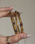 A PAIR, A LOVELY PAIR WE ARE // VICTORIAN GARNET BANGLES