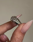 OF PAST, PRESENT, FUTURE AND LOVING WITH THE FULLNESS OF THE MOON // VINTAGE THREE STONE RING