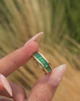 I PAY YOUR GRASS NO MIND, MINE IS SO LUSH AND GREEN UNDERFOOT // EMERALD BAGUETTE STACKING BAND