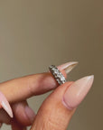 I LIKE MY STACKS STURDY AND SOLID // VINTAGE DIAMOND ETERNITY BAND