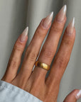 LIKE BUTTER MELTING ONTO SKIN // ANTIQUE HIGH YELLOW GOLD BAND