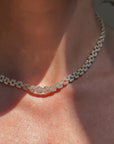 A DAISY CHAIN LIKE I DREAMED OF AS A GIRL // 11.50ct 18K GOLD AND DIAMOND TENNIS NECKLACE