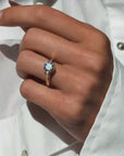 OF THE FIRST RAYS OF DAYLIGHT BREAKING ACROSS THE HORIZON // 1.96ct OLD EURO ENGAGEMENT RING