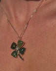 AM I LUCKY? BABY, YOU HAVE NO IDEA // LUCKY FOUR LEAF CLOVER PENDANT