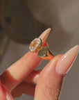 UNITL YOU, I DIDN'T KNOW WHAT IT WAS LIKE TO KNOW MYSELF // ONE OF A KIND HALF MOON DIAMOND TOI ET MOI IN 22K GOLD