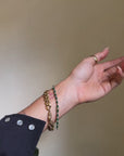I AM VERDANT AND ABUNDANT AND CLEAR // VINTAGE EMERALD TENNIS BRACELET